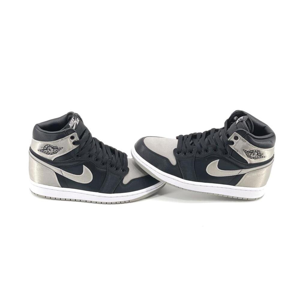 Nike Women's Metallic Silver and Black Sneakers